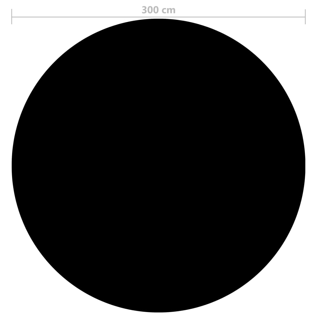vidaXL Prelată piscină, negru, 300 cm, PE vidaXL Prelată piscină, negru, 300 cm, PE