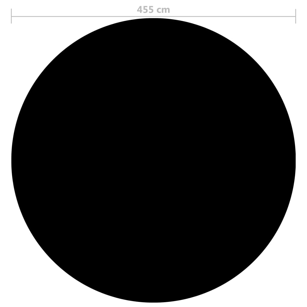 vidaXL Prelată piscină, negru, 455 cm, PE vidaXL Prelată piscină, negru, 455 cm, PE