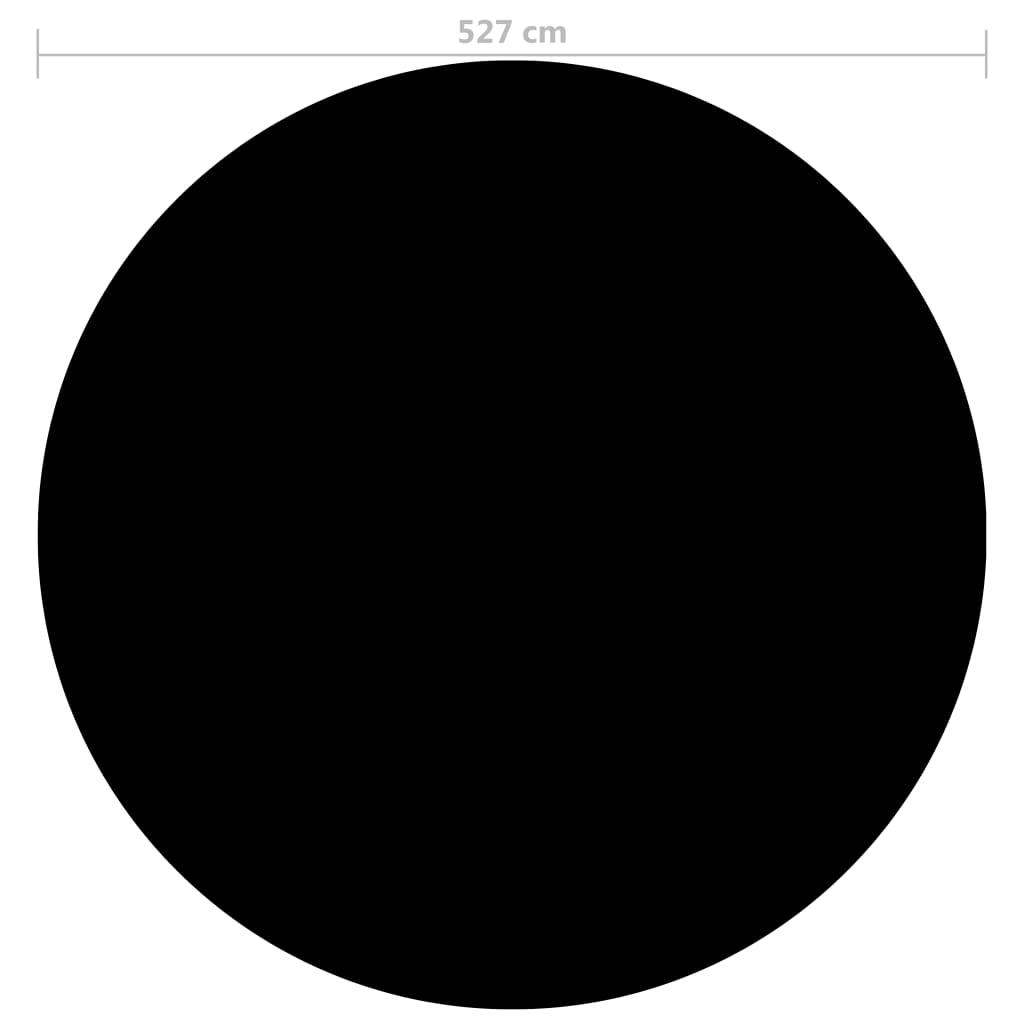 vidaXL Prelată piscină, negru, 527 cm, PE vidaXL Prelată piscină, negru, 527 cm, PE