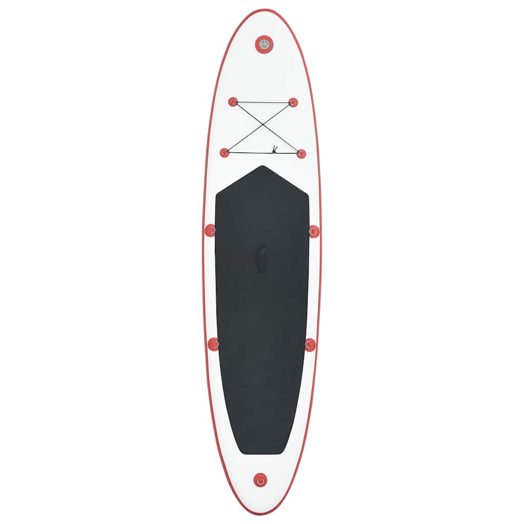 vidaXL Set placă stand up paddle SUP surf gonflabilă, roșu și alb vidaXL Set placă stand up paddle SUP surf gonflabilă, roșu și alb