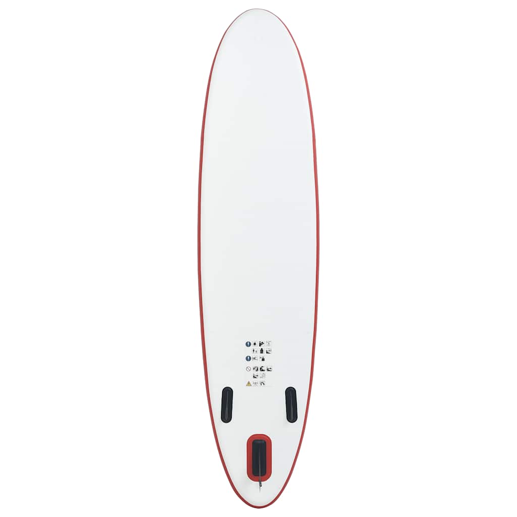 vidaXL Set placă stand up paddle SUP surf gonflabilă, roșu și alb vidaXL Set placă stand up paddle SUP surf gonflabilă, roșu și alb
