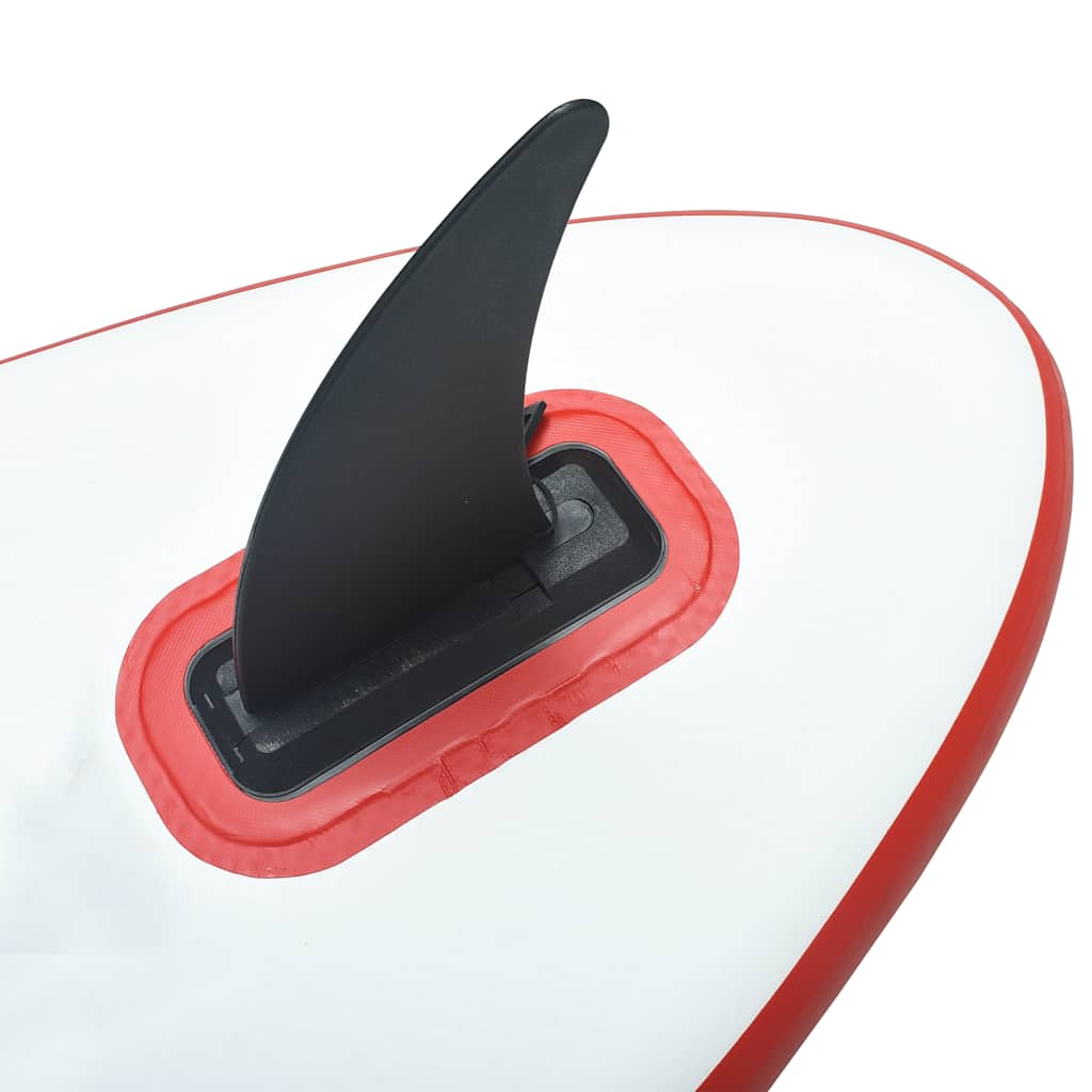 vidaXL Set de placă SUP gonflabilă cu velă, roșu și alb vidaXL Set de placă SUP gonflabilă cu velă, roșu și alb