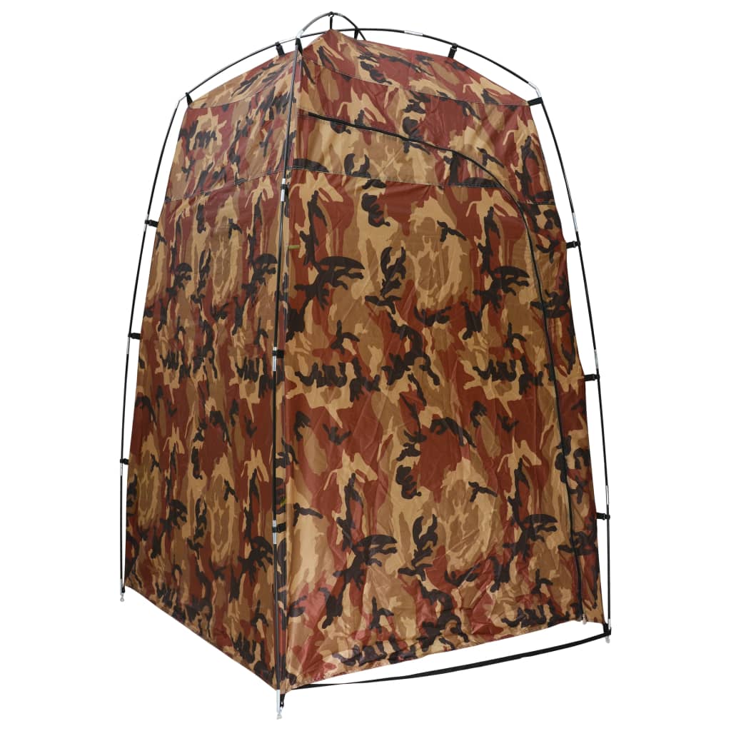 vidaXL Cort pentru duș/toaletă/vestiar, camuflaj vidaXL Cort pentru duș/toaletă/vestiar, camuflaj