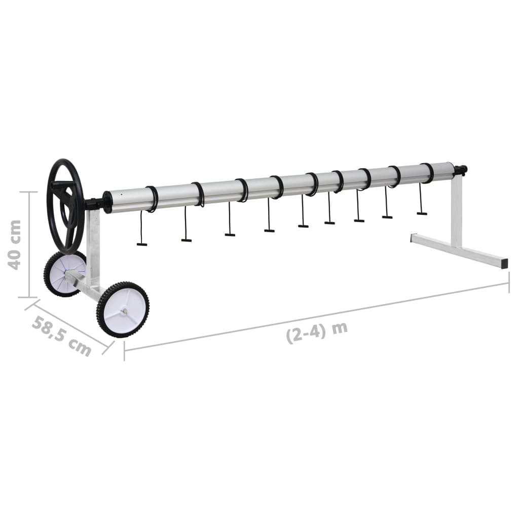 vidaXL Derulator de prelată de piscină cu bază din oțel inoxidabil vidaXL Derulator de prelată de piscină cu bază din oțel inoxidabil