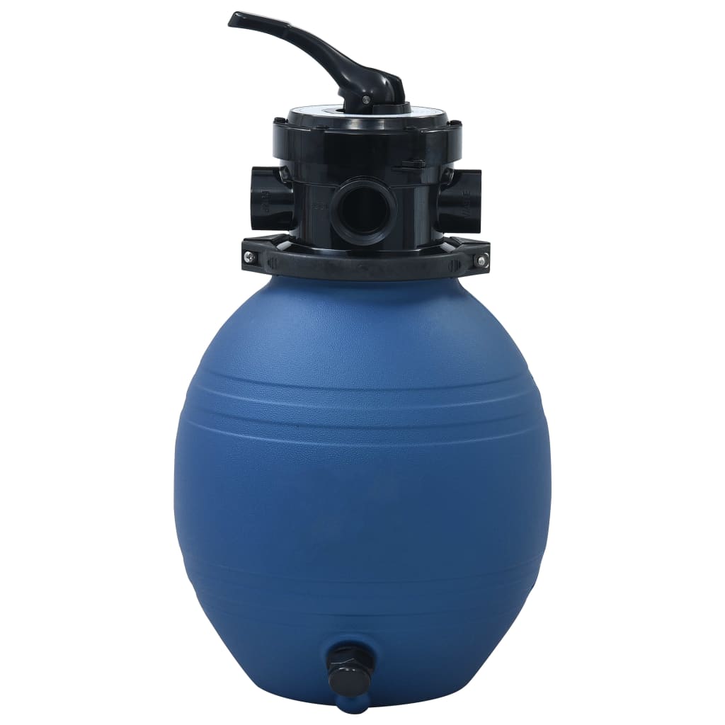 vidaXL Filtru cu nisip pentru piscină supapă 4 poziții albastru 300 mm vidaXL Filtru cu nisip pentru piscină supapă 4 poziții albastru 300 mm