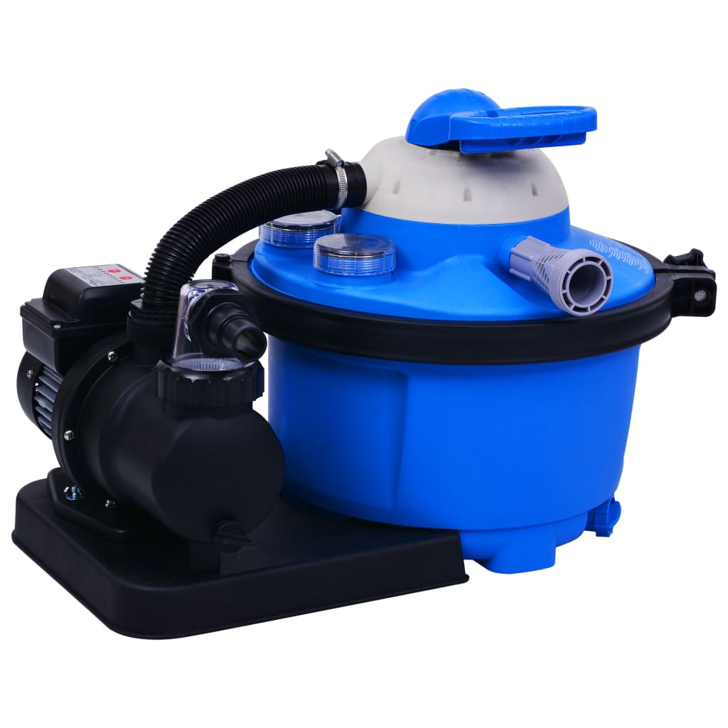 vidaXL Pompă filtru cu nisip, cu temporizator, 450 W 25 L vidaXL Pompă filtru cu nisip, cu temporizator, 450 W 25 L