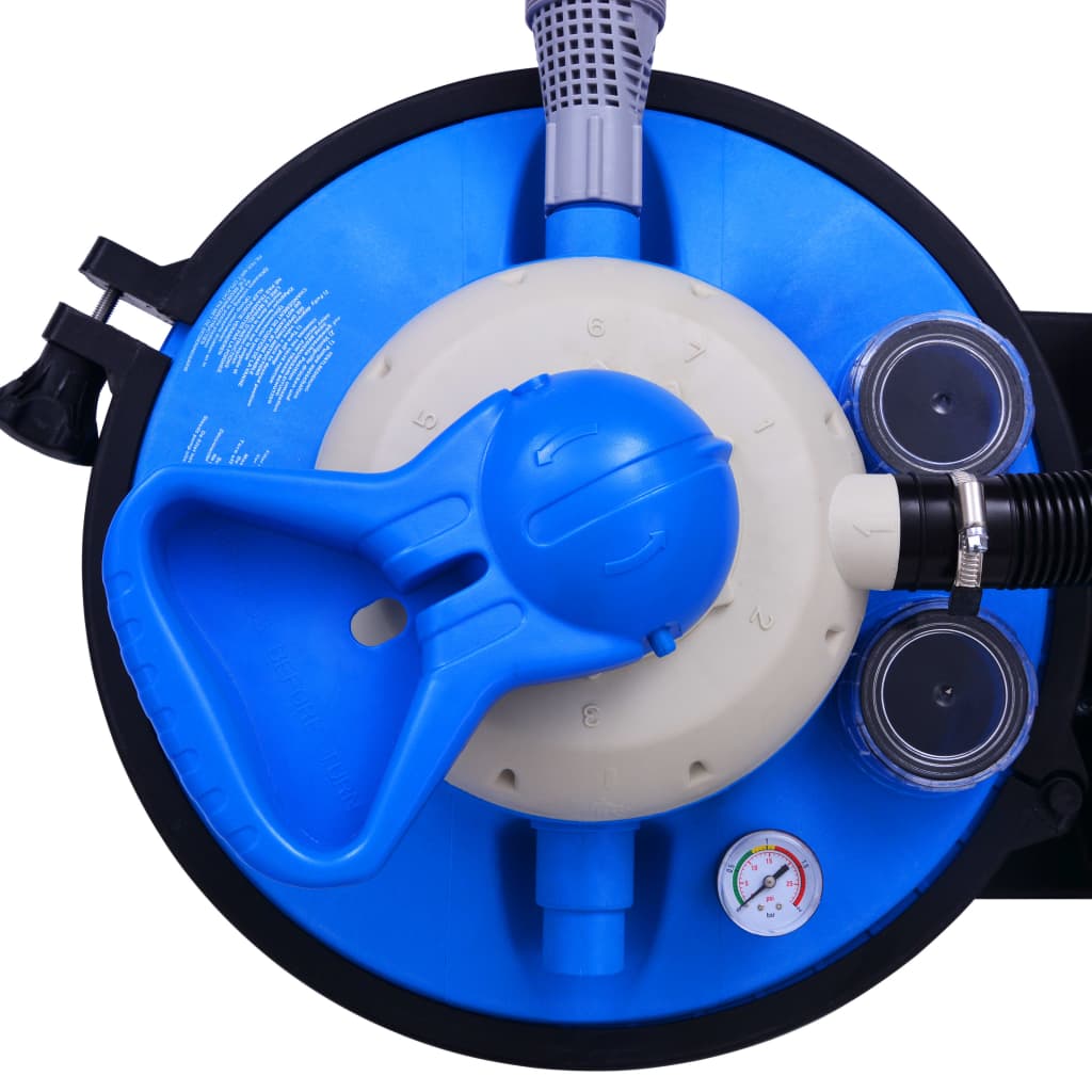 vidaXL Pompă filtru cu nisip, cu temporizator, 450 W 25 L vidaXL Pompă filtru cu nisip, cu temporizator, 450 W 25 L