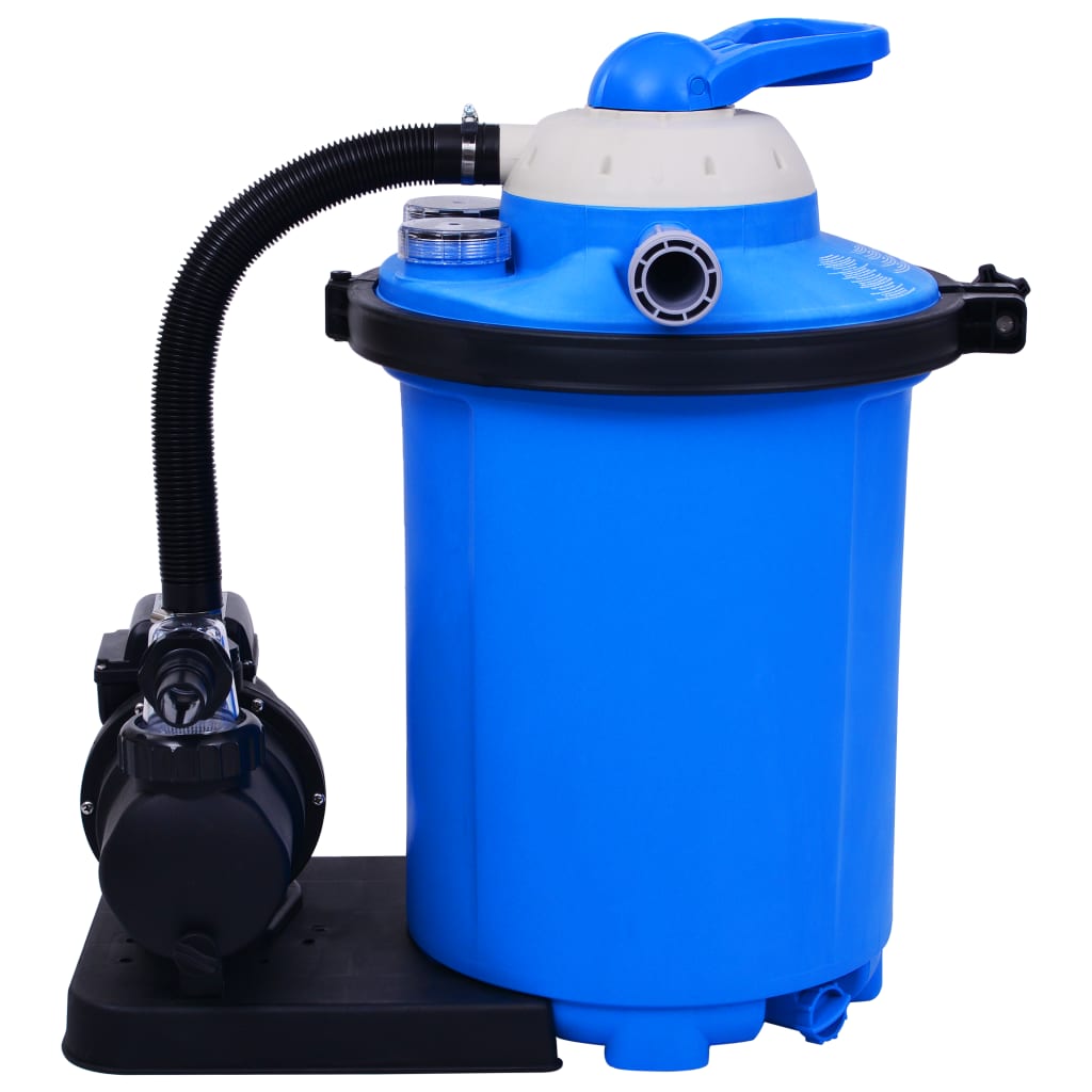 vidaXL Pompă filtru cu nisip, cu temporizator, 550 W 50 L vidaXL Pompă filtru cu nisip, cu temporizator, 550 W 50 L