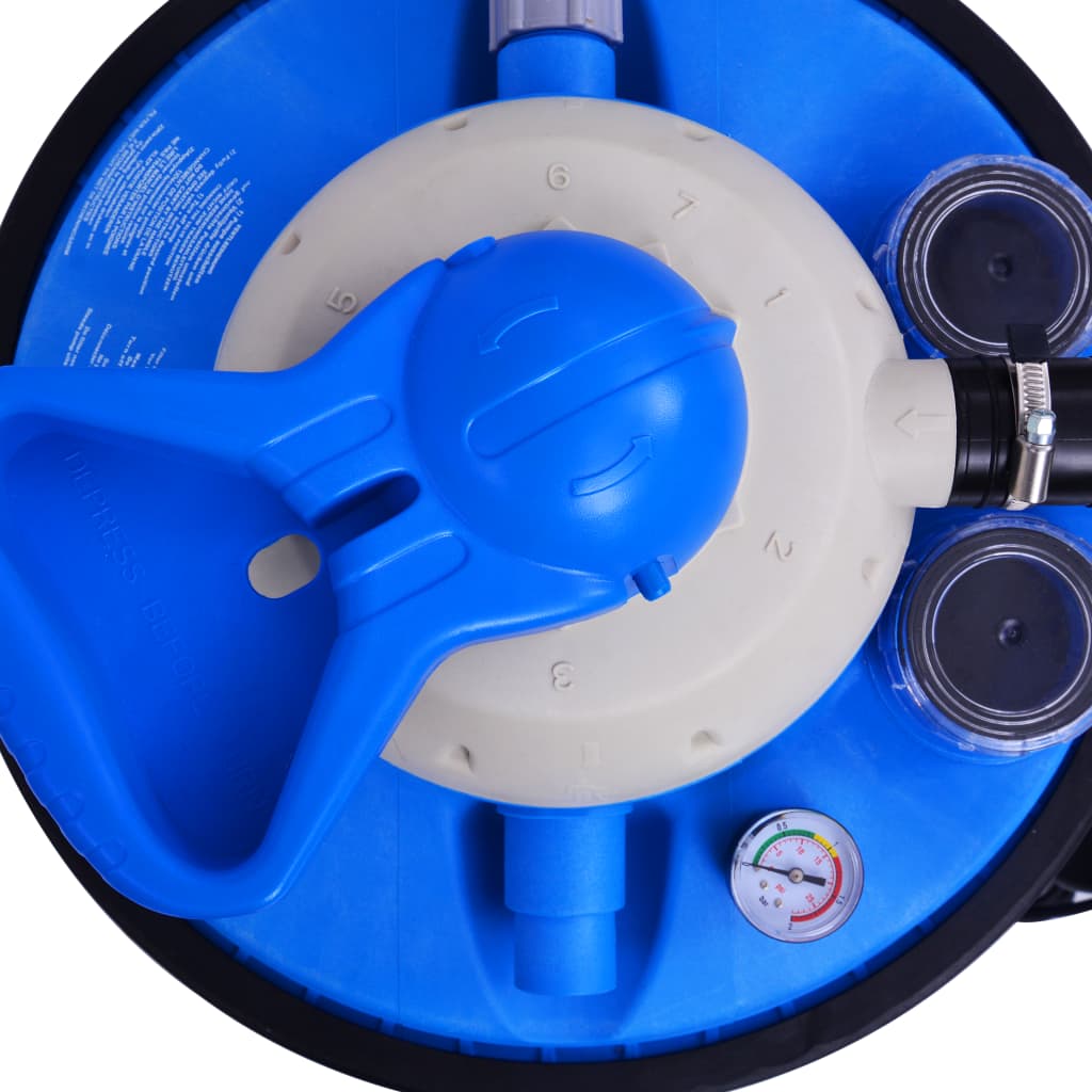 vidaXL Pompă filtru cu nisip, cu temporizator, 550 W 50 L vidaXL Pompă filtru cu nisip, cu temporizator, 550 W 50 L