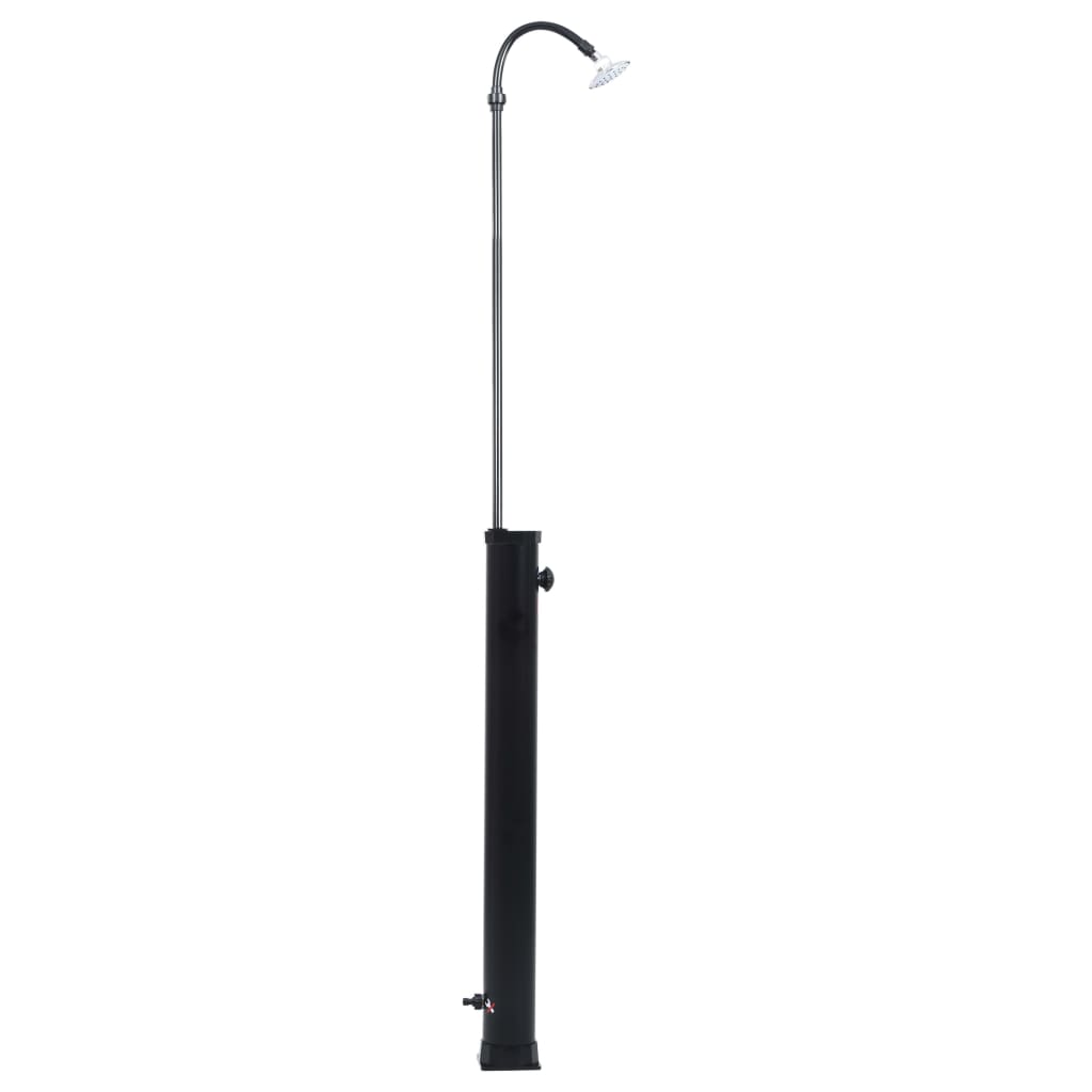 vidaXL Duș solar de grădină, negru, 215 cm, 8 L vidaXL Duș solar de grădină, negru, 215 cm, 8 L
