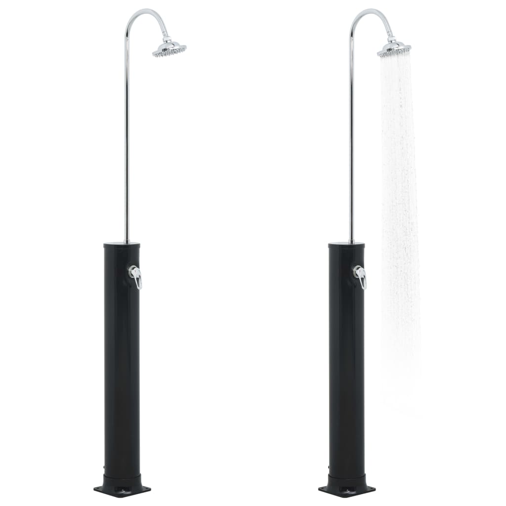 vidaXL Duș solar, negru, 214 cm, 20 L vidaXL Duș solar, negru, 214 cm, 20 L