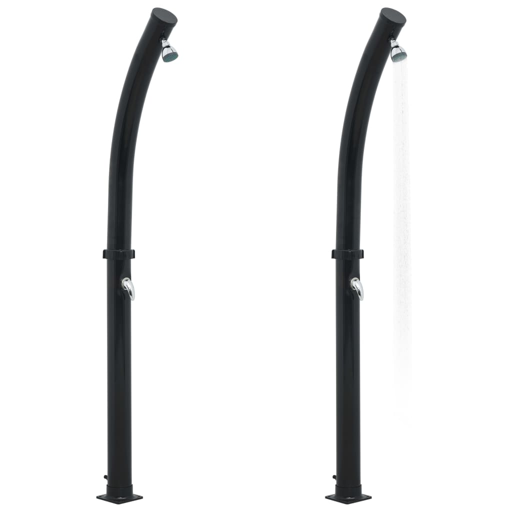 vidaXL Duș solar, negru, 214 cm, 20 L vidaXL Duș solar, negru, 214 cm, 20 L