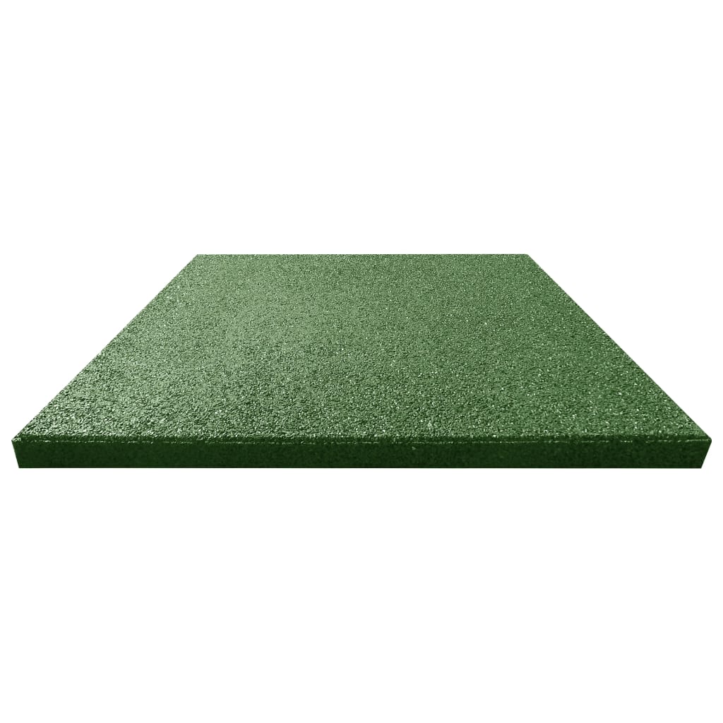 vidaXL Plăci de protecție la cădere, 6 buc, verde, 50x50x3 cm, cauciuc vidaXL Plăci de protecție la cădere, 6 buc, verde, 50x50x3 cm, cauciuc