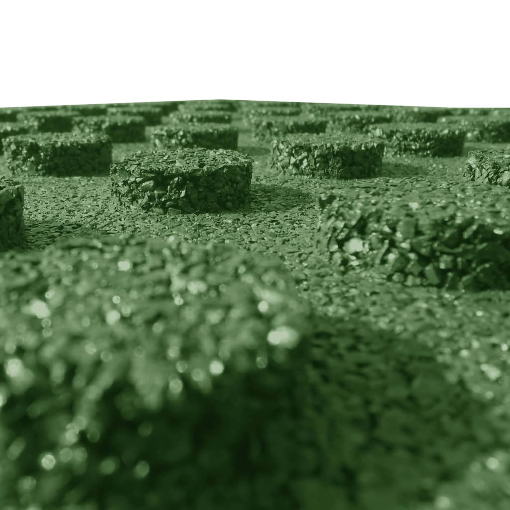 vidaXL Plăci de protecție la cădere, 6 buc, verde, 50x50x3 cm, cauciuc vidaXL Plăci de protecție la cădere, 6 buc, verde, 50x50x3 cm, cauciuc