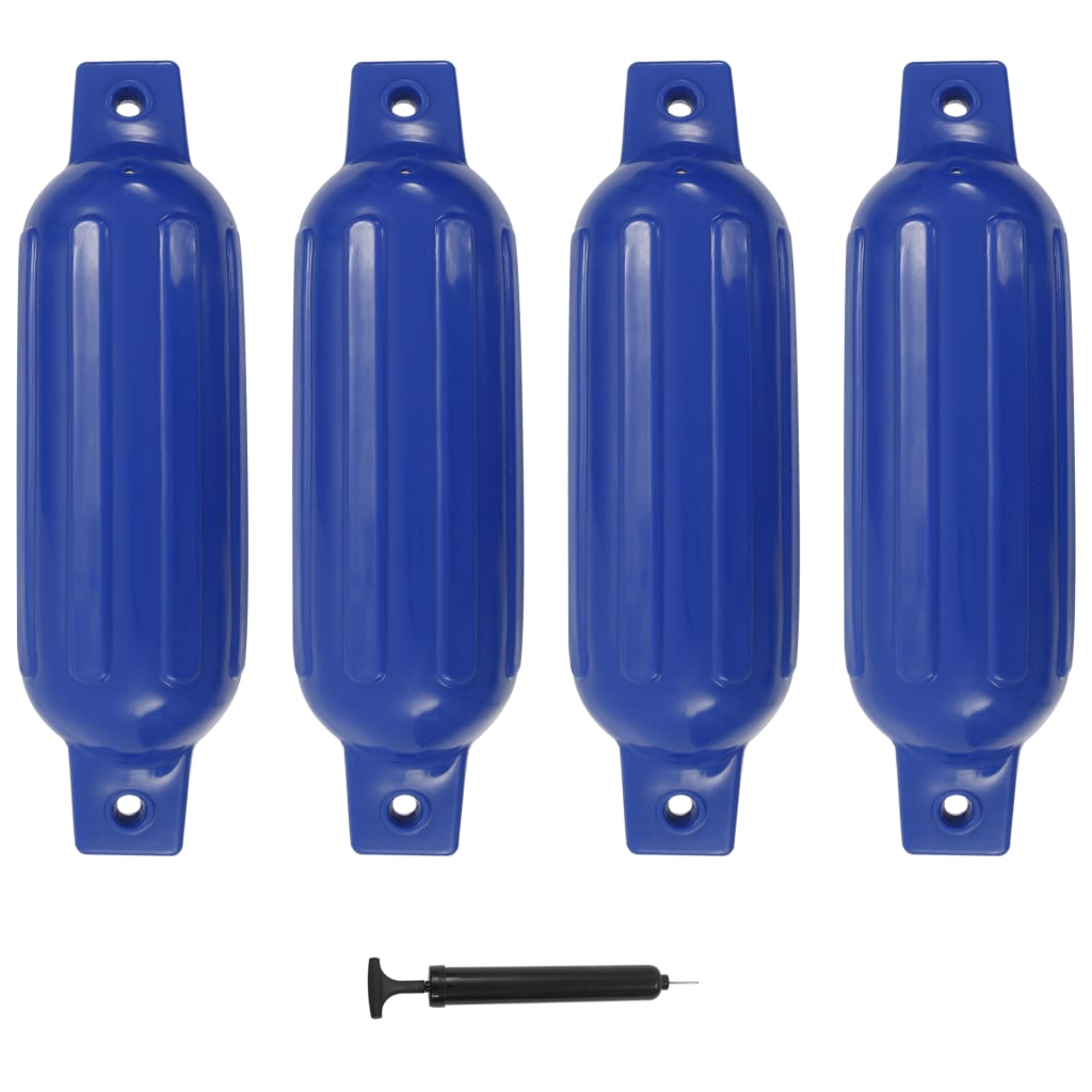 vidaXL Bară de protecție barcă, 4 buc., albastru, 41x11,5 cm, PVC vidaXL Bară de protecție barcă, 4 buc., albastru, 41x11,5 cm, PVC