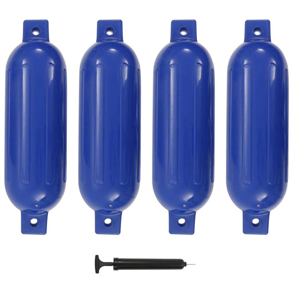 vidaXL Bară de protecție barcă, 4 buc., albastru, 51x14 cm, PVC vidaXL Bară de protecție barcă, 4 buc., albastru, 51x14 cm, PVC