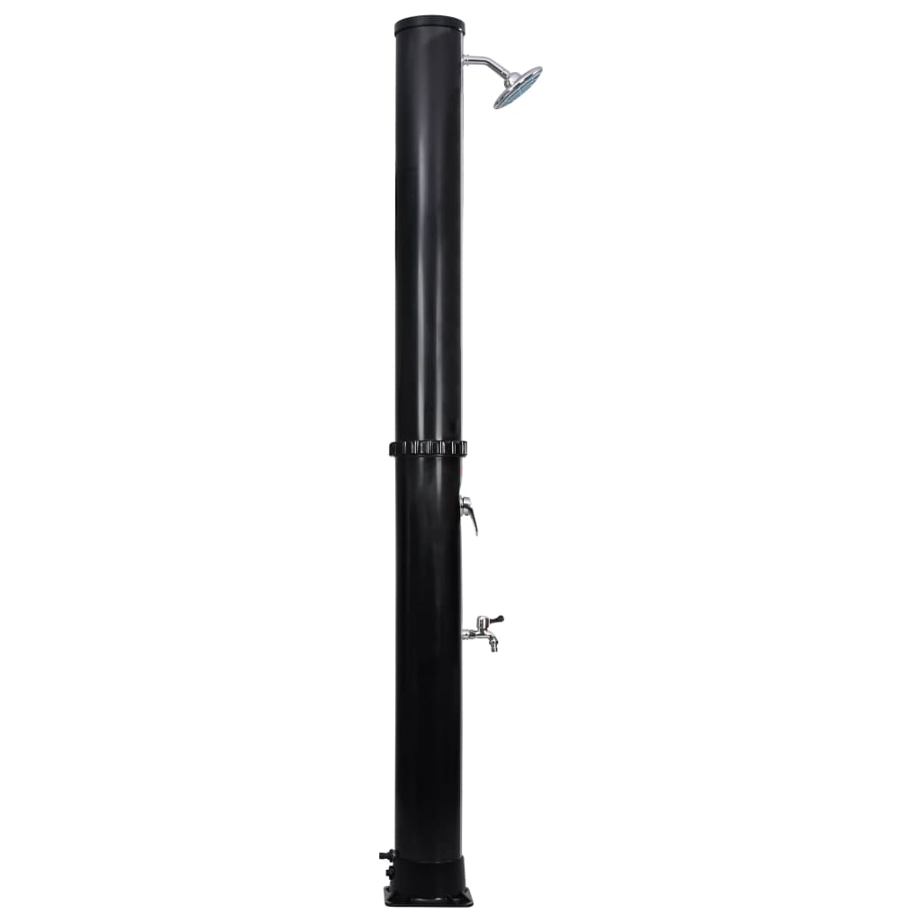 vidaXL Duș solar de exterior cu cap de duș și robinet, 40 L
