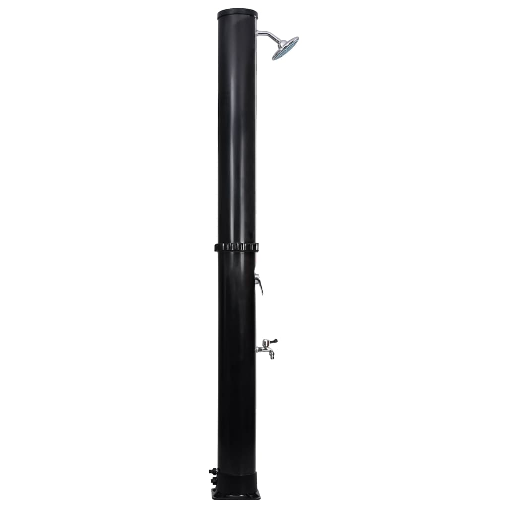 vidaXL Duș solar de exterior cu cap de duș și robinet, 40 L vidaXL Duș solar de exterior cu cap de duș și robinet, 40 L