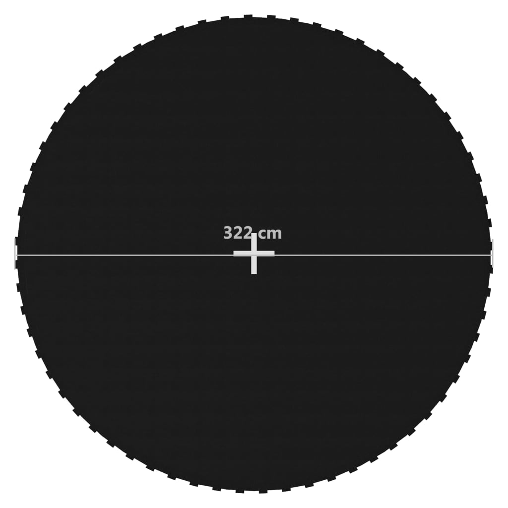 vidaXL Podea din țesătură pentru trambulină rotundă de 3,66 m, negru vidaXL Podea din țesătură pentru trambulină rotundă de 3,66 m, negru