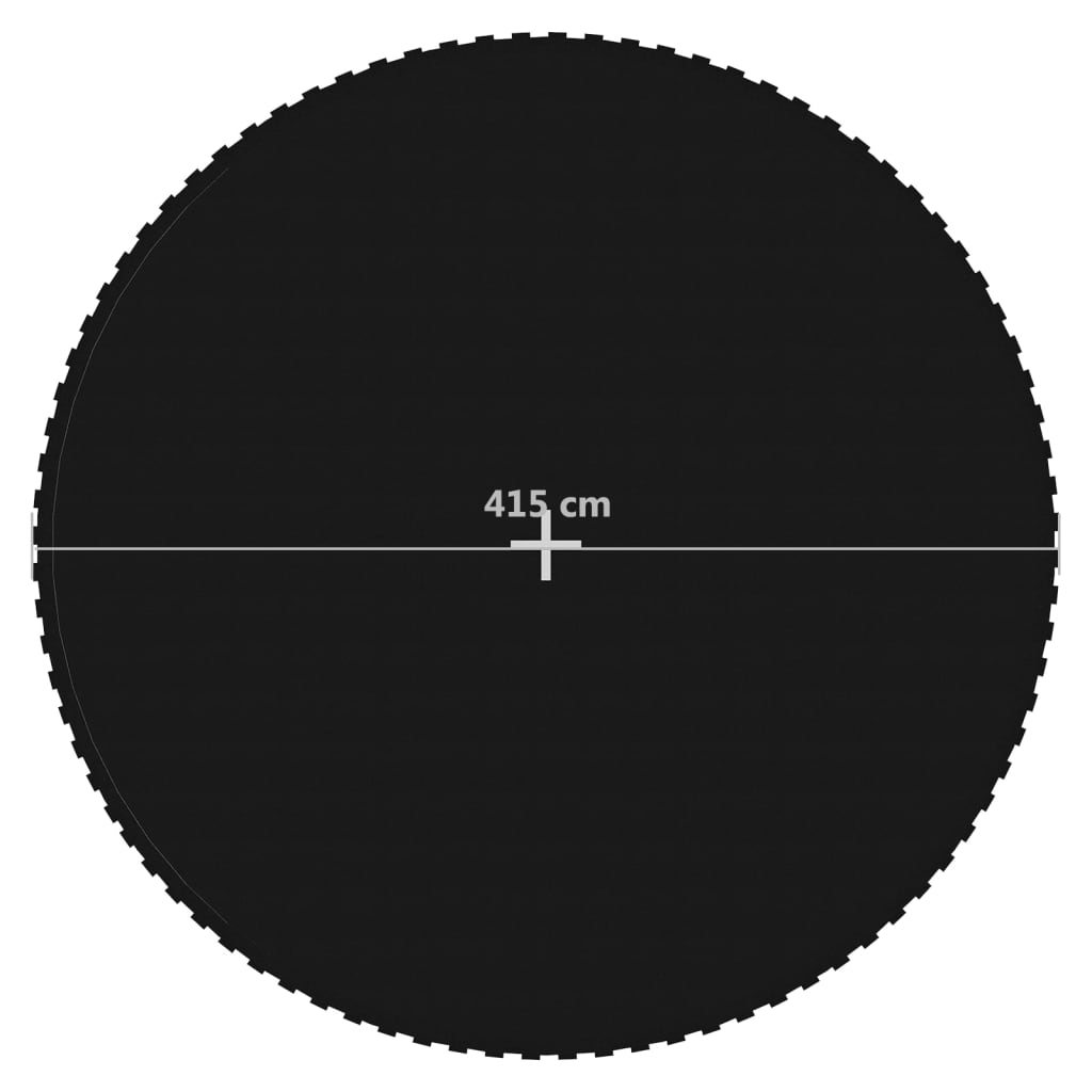 vidaXL Podea de trambulină rotundă de 4,57 m, negru, material textil vidaXL Podea de trambulină rotundă de 4,57 m, negru, material textil