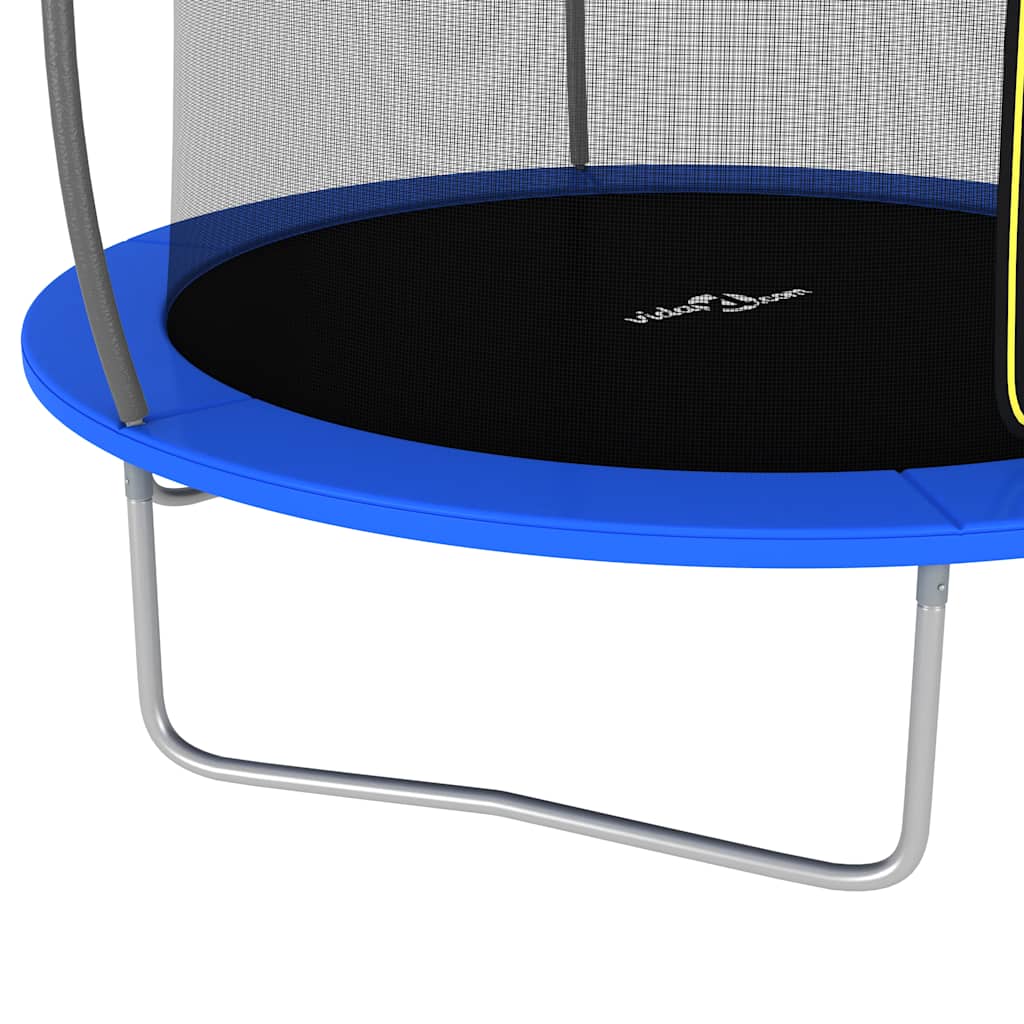 vidaXL Set trambulină rotundă, 244 x 55 cm, 100 kg vidaXL Set trambulină rotundă, 244 x 55 cm, 100 kg