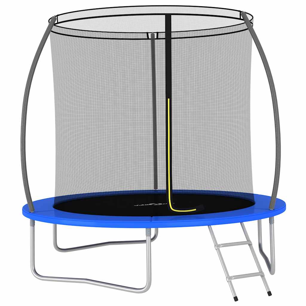 vidaXL Set trambulină rotundă, 244 x 55 cm, 100 kg vidaXL Set trambulină rotundă, 244 x 55 cm, 100 kg