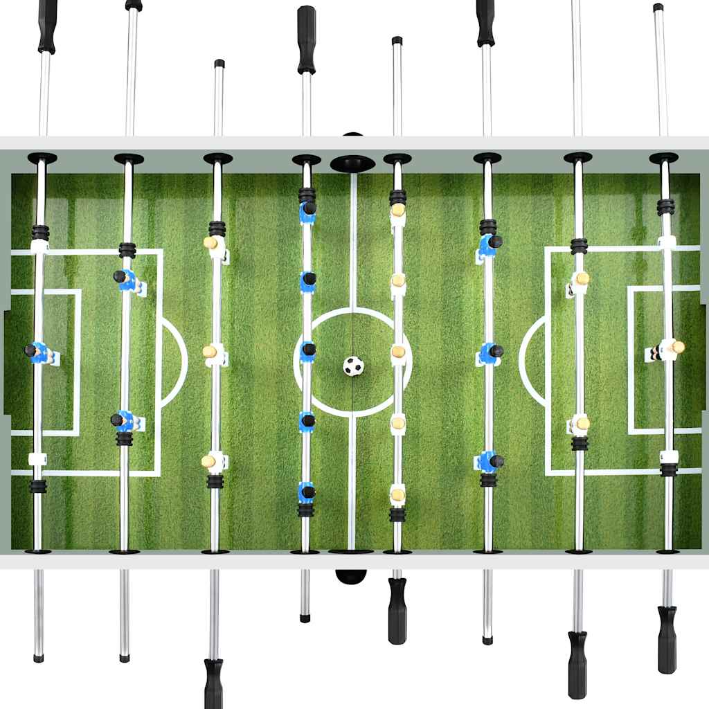 vidaXL Masă de fotbal, alb, 140x74,5x87,5 cm, oțel, 60 kg vidaXL Masă de fotbal, alb, 140x74,5x87,5 cm, oțel, 60 kg