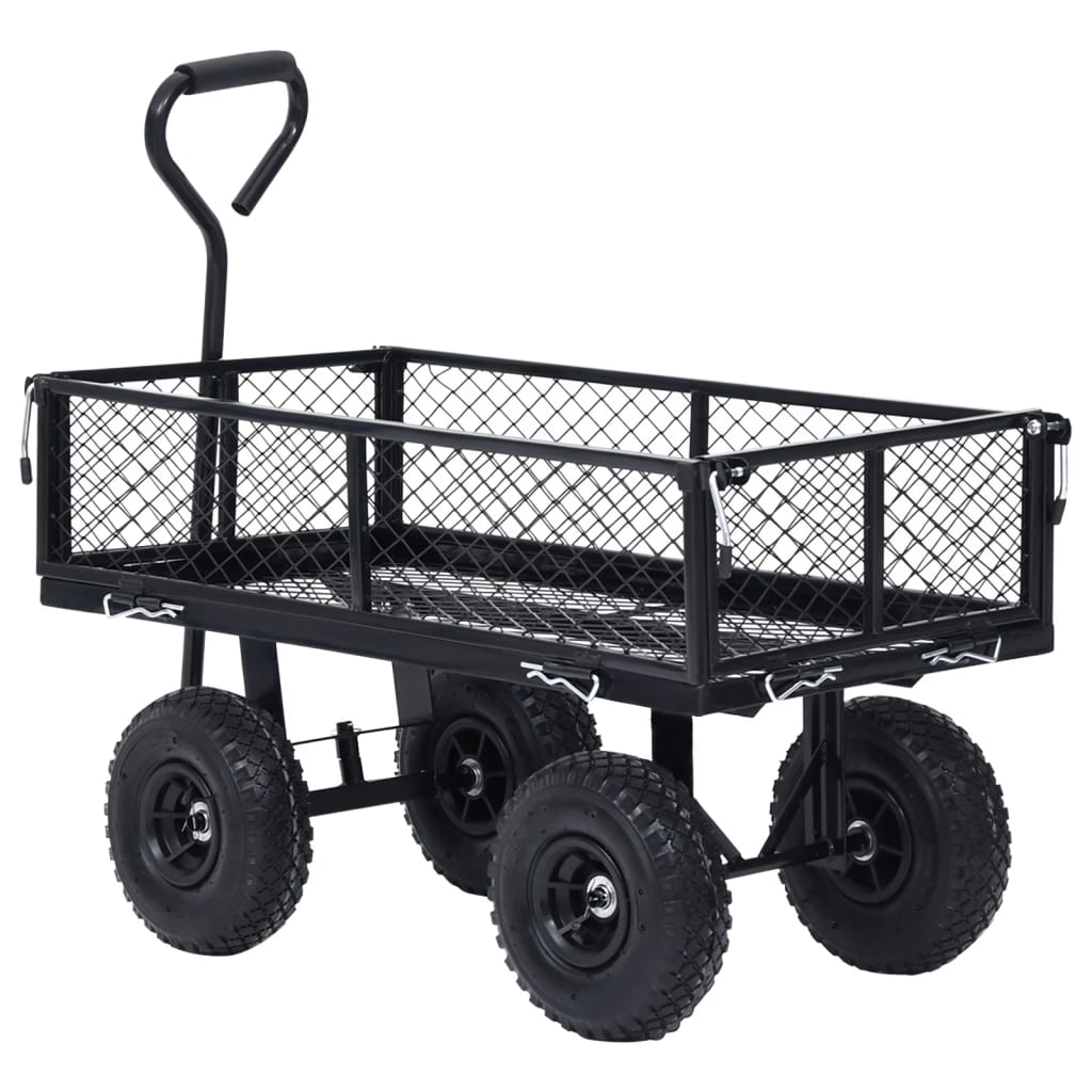 vidaXL Cărucior manual de grădină, negru, 250 kg vidaXL Cărucior manual de grădină, negru, 250 kg