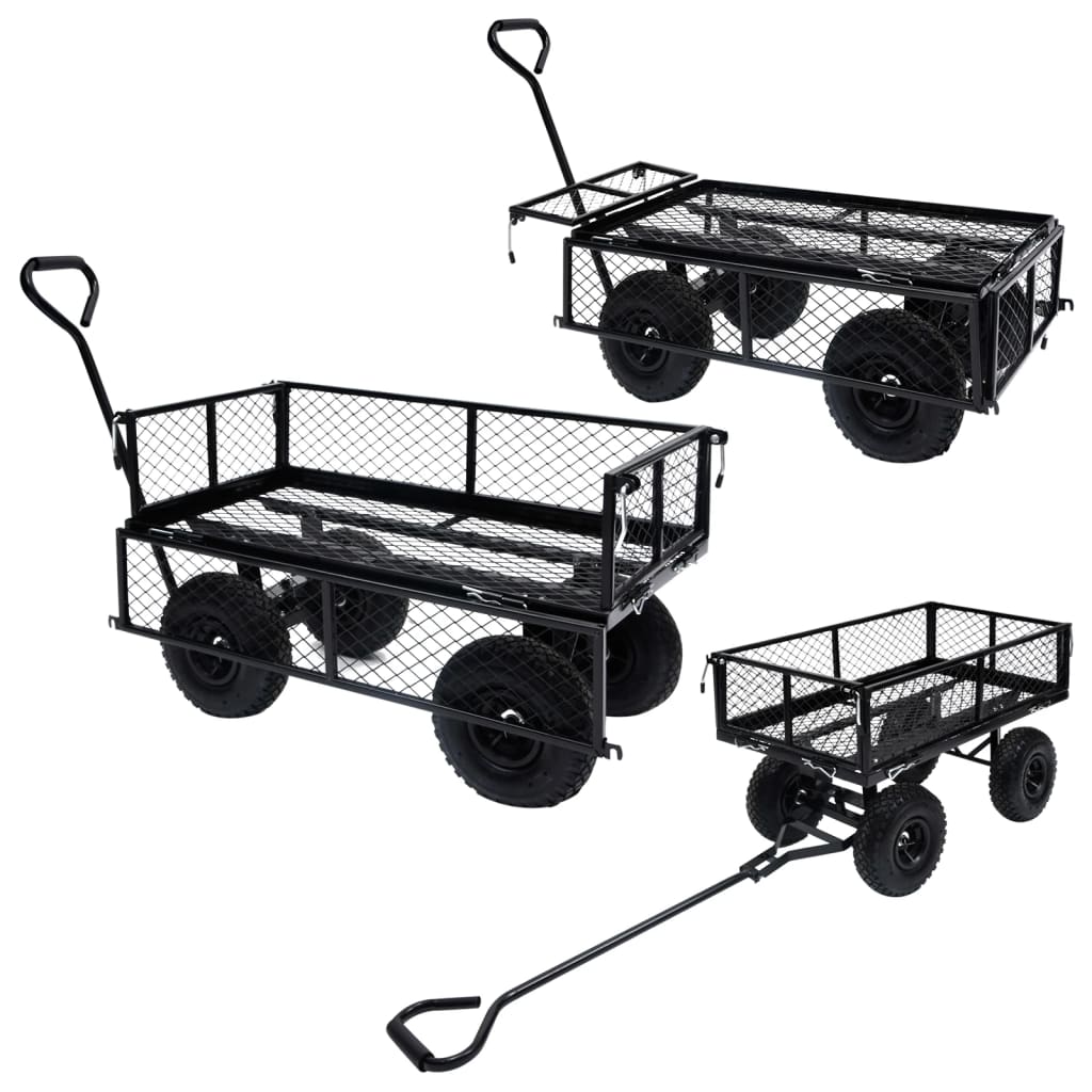 vidaXL Cărucior manual de grădină, negru, 250 kg vidaXL Cărucior manual de grădină, negru, 250 kg