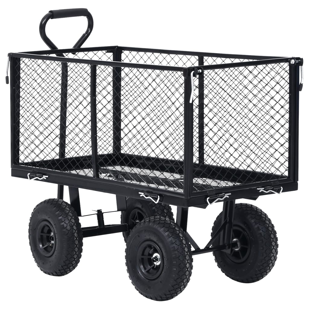 vidaXL Cărucior manual de grădină, negru, 350 kg vidaXL Cărucior manual de grădină, negru, 350 kg