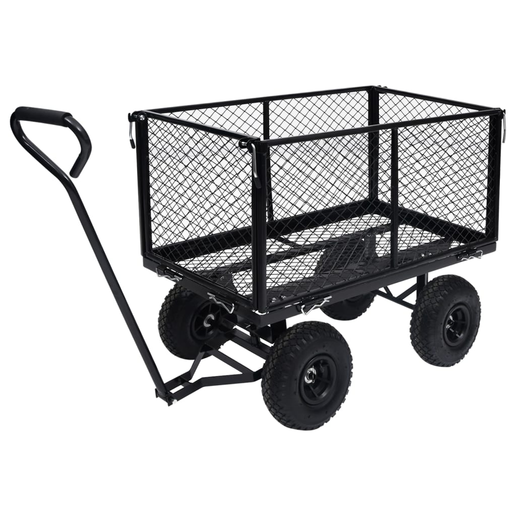 vidaXL Cărucior manual de grădină, negru, 350 kg vidaXL Cărucior manual de grădină, negru, 350 kg