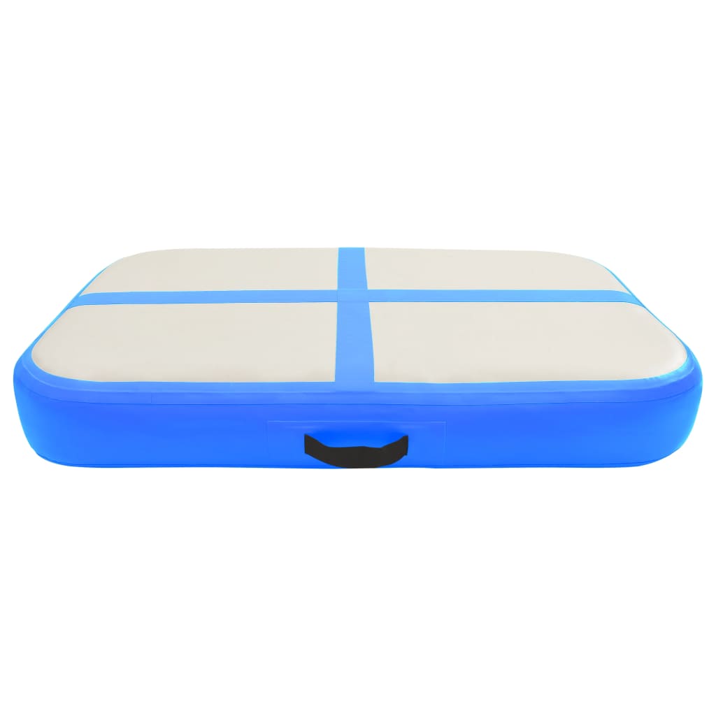 vidaXL Saltea gimnastică gonflabilă cu pompă albastru 600x100x20cm PVC vidaXL Saltea gimnastică gonflabilă cu pompă albastru 600x100x20cm PVC