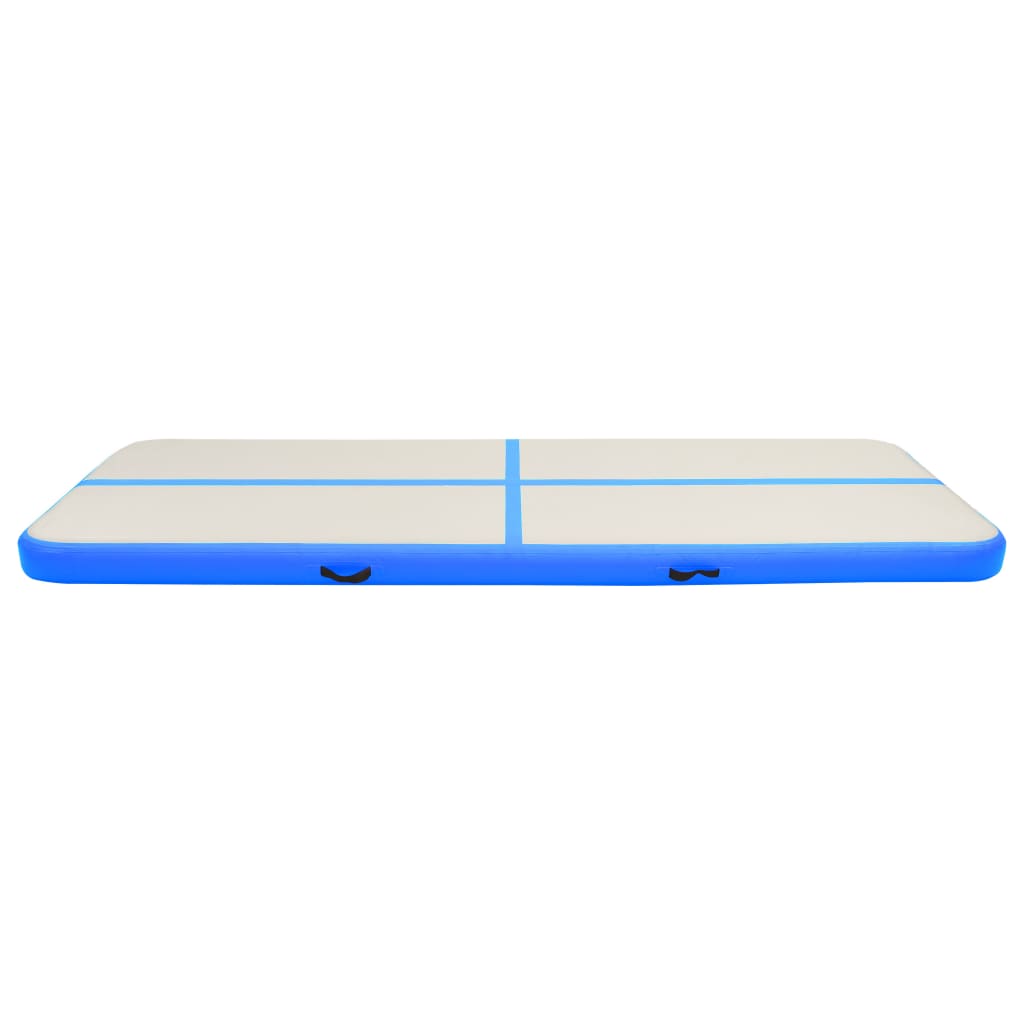 vidaXL Saltea gimnastică gonflabilă cu pompă albastru 300x100x20cm PVC vidaXL Saltea gimnastică gonflabilă cu pompă albastru 300x100x20cm PVC