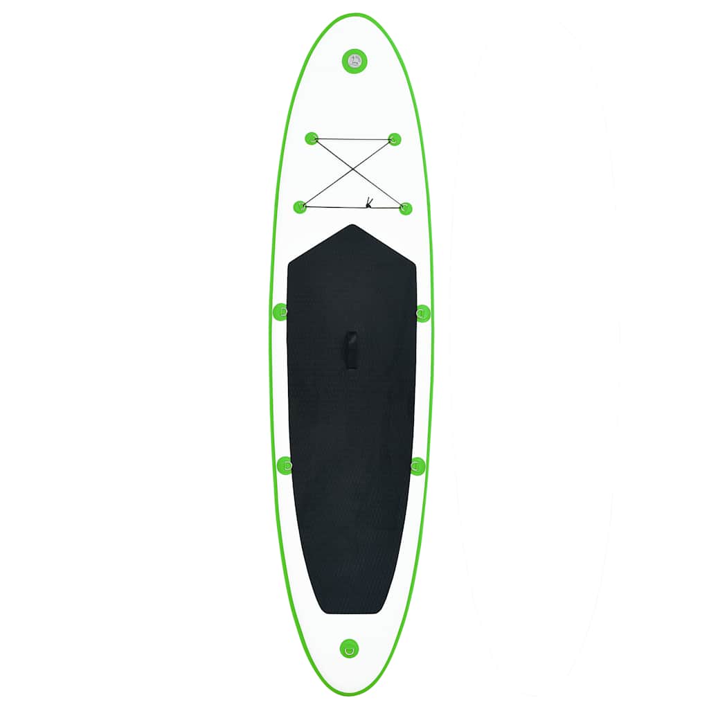 vidaXL Set de placă SUP gonflabilă, verde și alb vidaXL Set de placă SUP gonflabilă, verde și alb