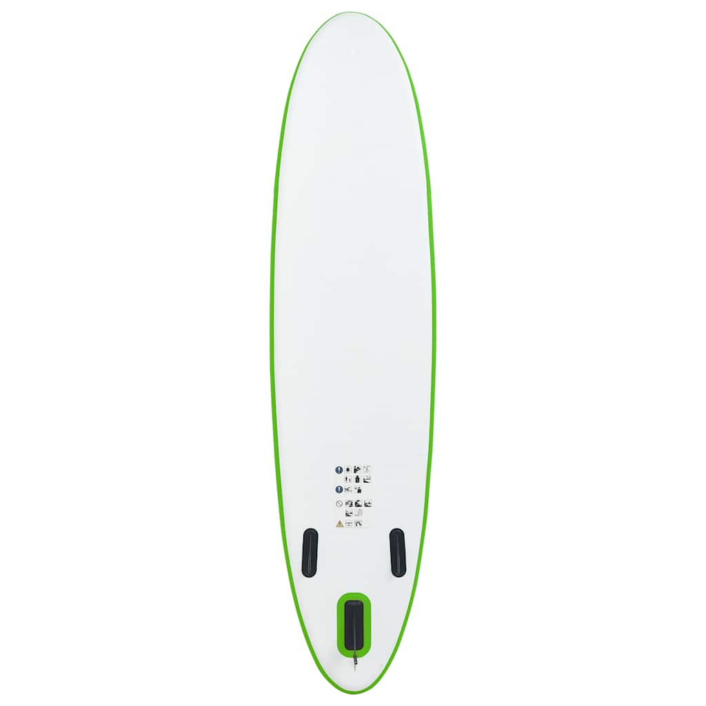 vidaXL Set de placă SUP gonflabilă, verde și alb vidaXL Set de placă SUP gonflabilă, verde și alb