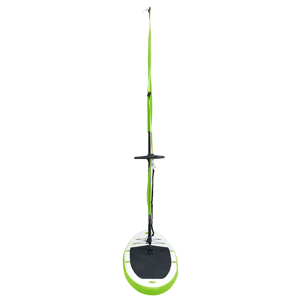 vidaXL Set de placă SUP gonflabilă cu velă, verde și alb vidaXL Set de placă SUP gonflabilă cu velă, verde și alb