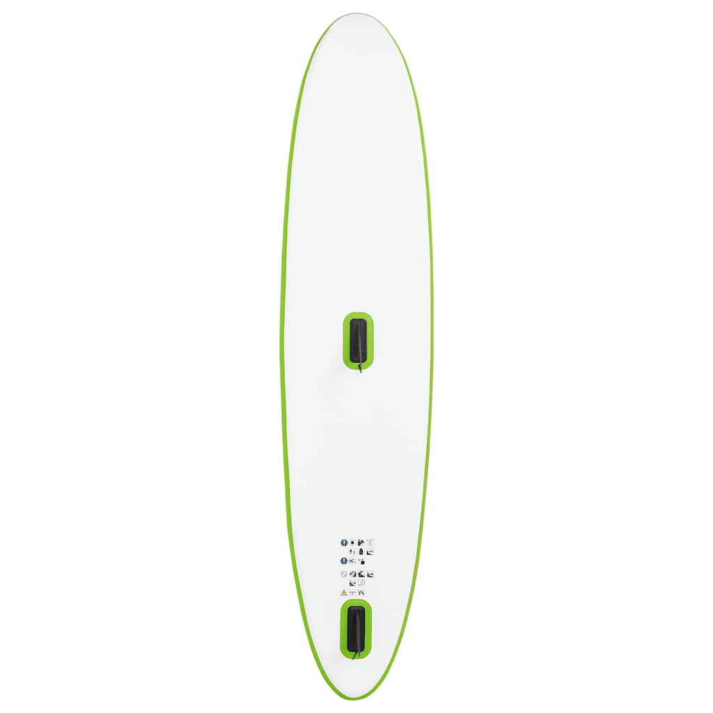 vidaXL Set de placă SUP gonflabilă cu velă, verde și alb vidaXL Set de placă SUP gonflabilă cu velă, verde și alb