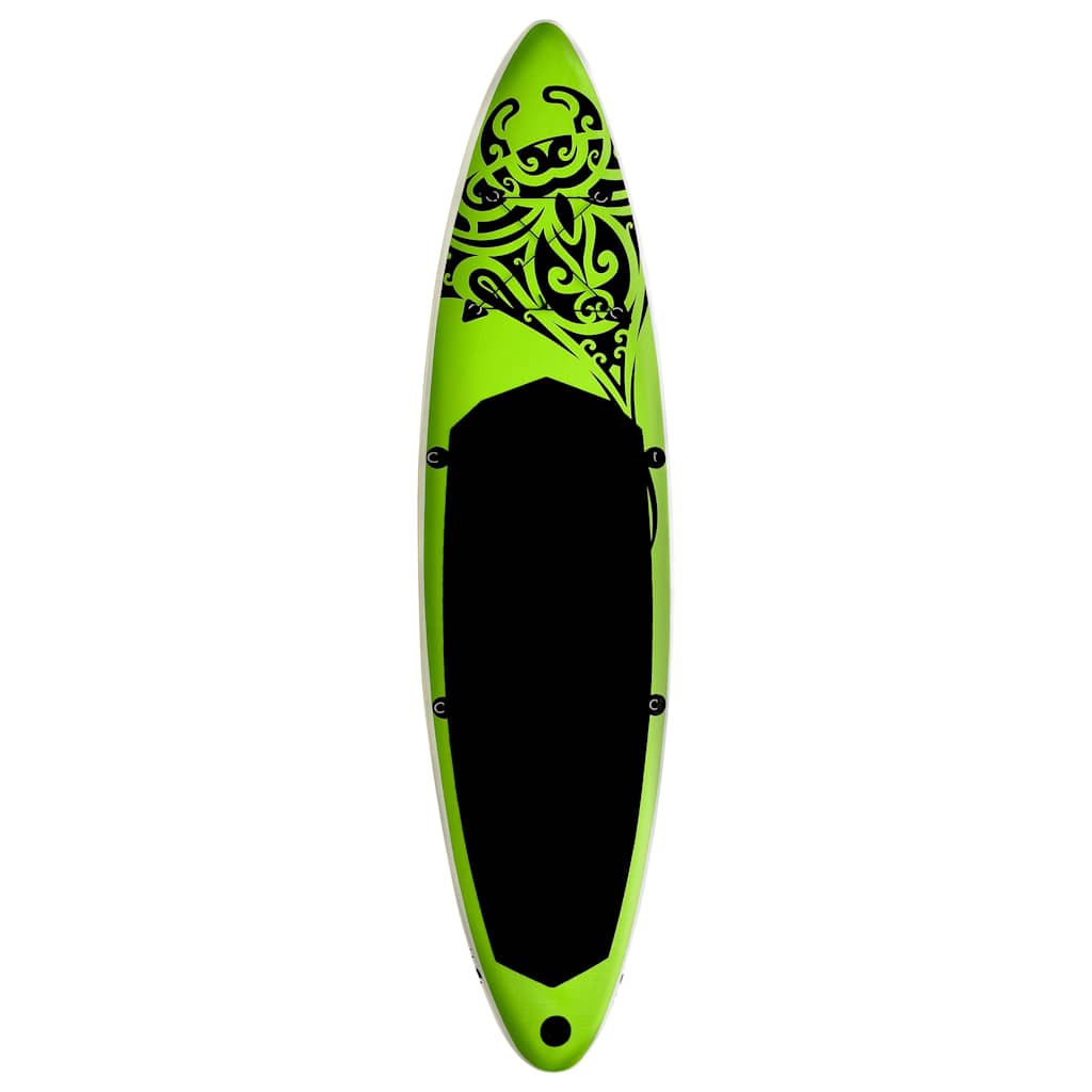 vidaXL Set de placă SUP gonflabilă, verde, 366x76x15 cm vidaXL Set de placă SUP gonflabilă, verde, 366x76x15 cm