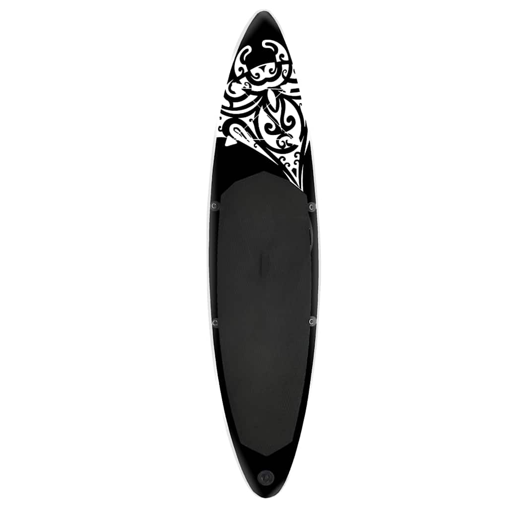 vidaXL Set de placă SUP gonflabilă, negru, 305x76x15 cm vidaXL Set de placă SUP gonflabilă, negru, 305x76x15 cm