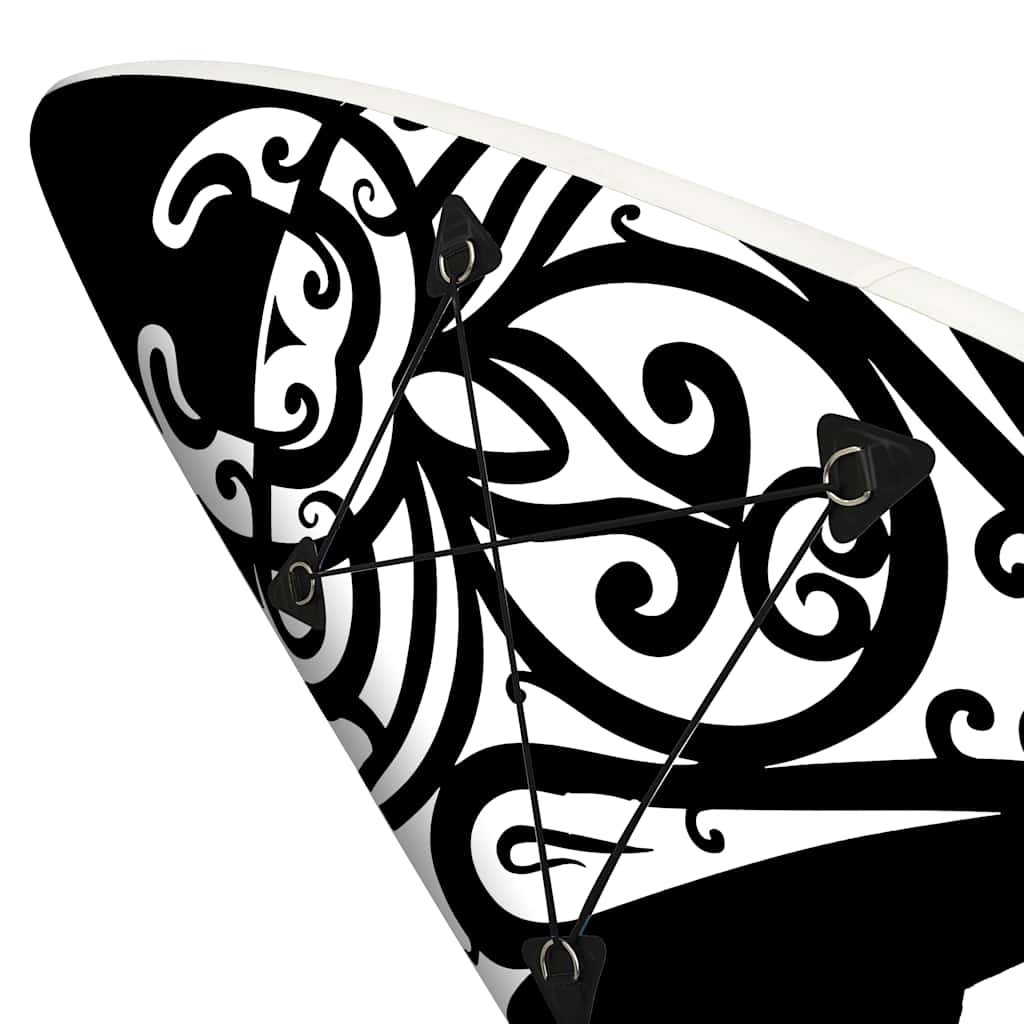 vidaXL Set de placă SUP gonflabilă, negru, 366x76x15 cm vidaXL Set de placă SUP gonflabilă, negru, 366x76x15 cm