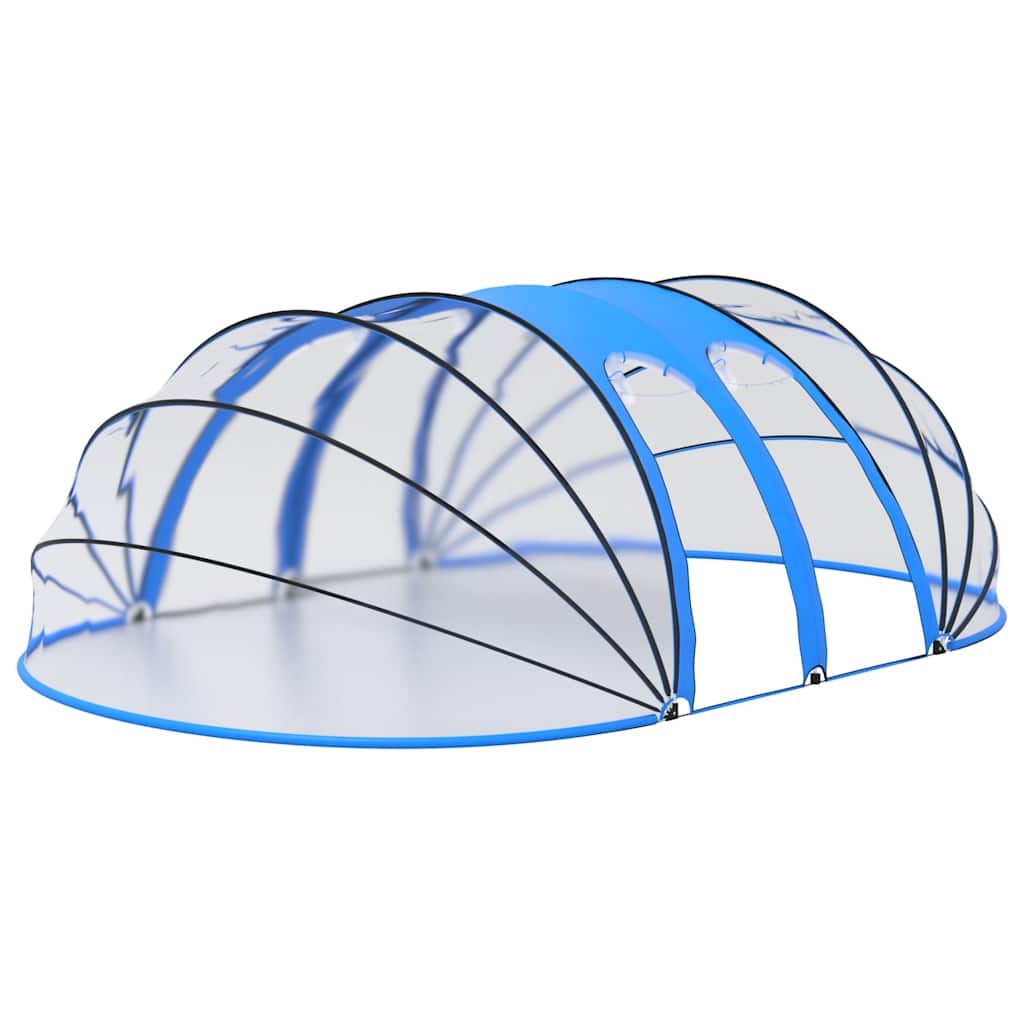 vidaXL Cupolă pentru piscină, 620x410x210 cm, oval
