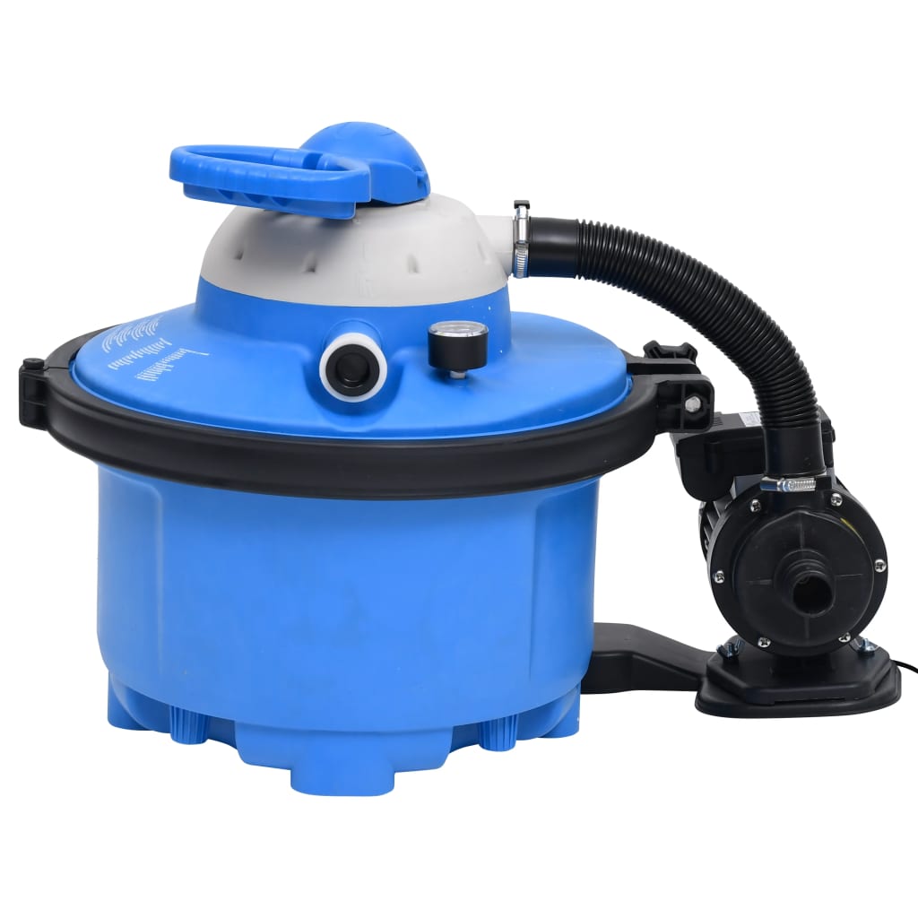 vidaXL Pompă cu filtru nisip albastru/negru 385x620x432 mm 200 W 25 L vidaXL Pompă cu filtru nisip albastru/negru 385x620x432 mm 200 W 25 L