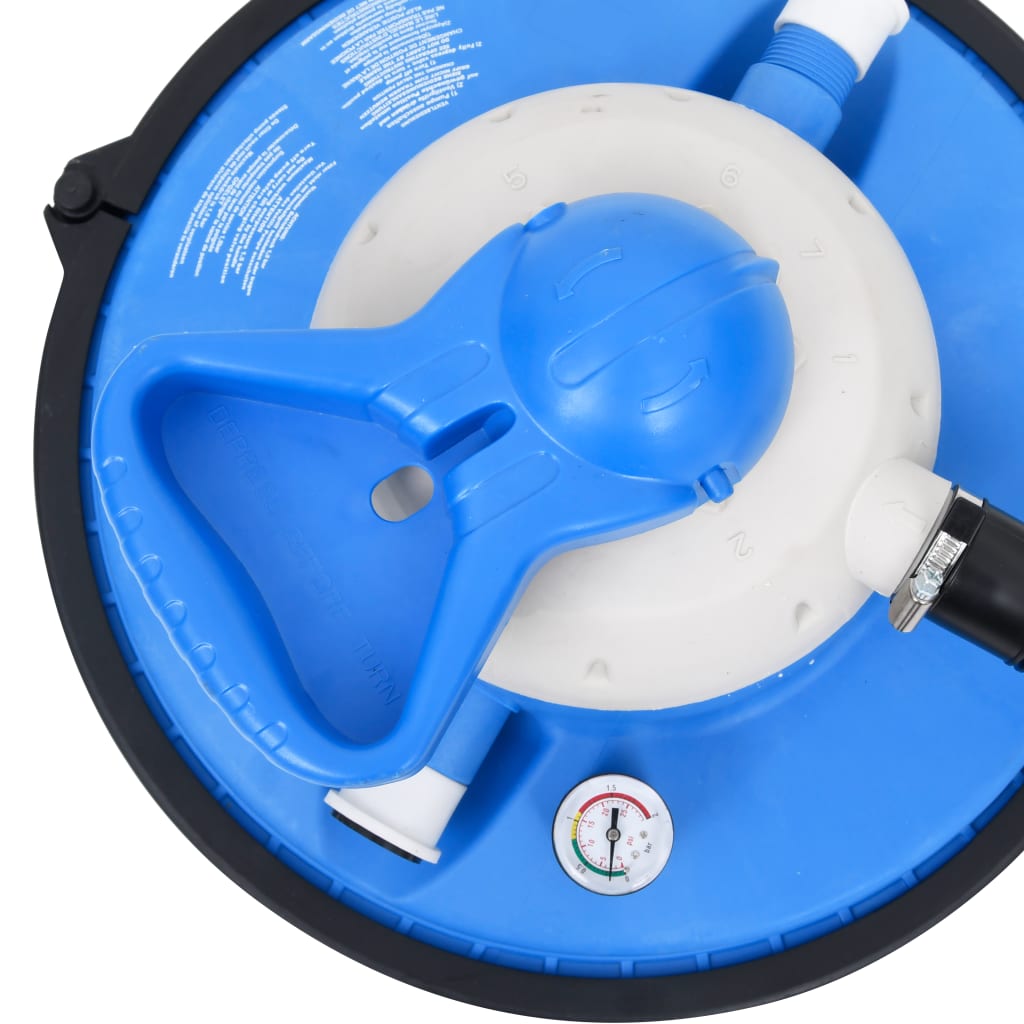vidaXL Pompă cu filtru nisip albastru/negru 385x620x432 mm 200 W 25 L vidaXL Pompă cu filtru nisip albastru/negru 385x620x432 mm 200 W 25 L