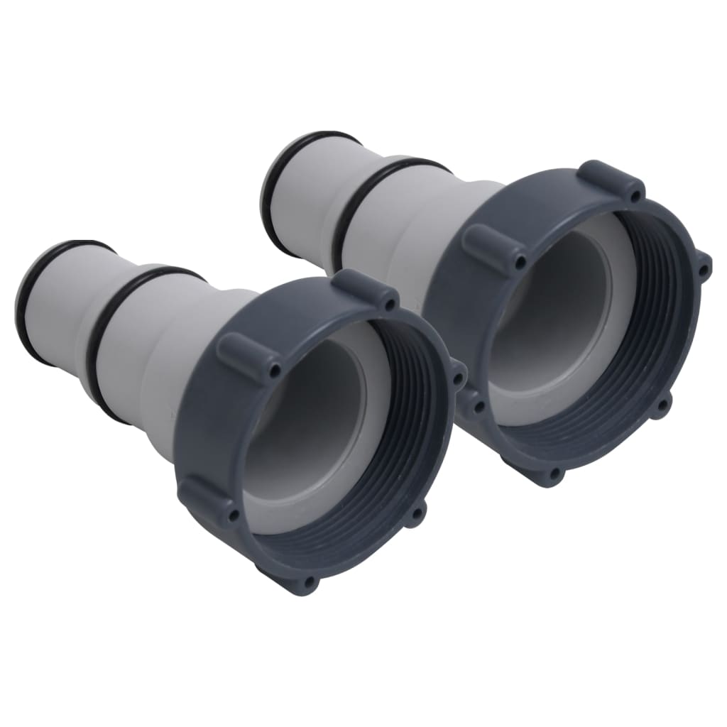 vidaXL Adaptor furtun pentru piscină, 2 buc., plastic vidaXL Adaptor furtun pentru piscină, 2 buc., plastic