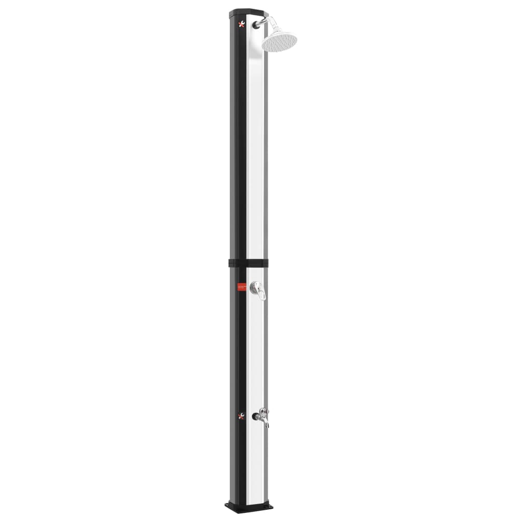 vidaXL Duș solar de exterior cu cap de duș și robinet, 35 L