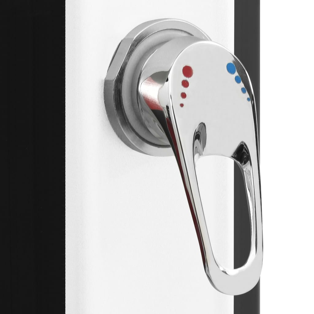 vidaXL Duș solar de exterior cu cap de duș și robinet, 35 L