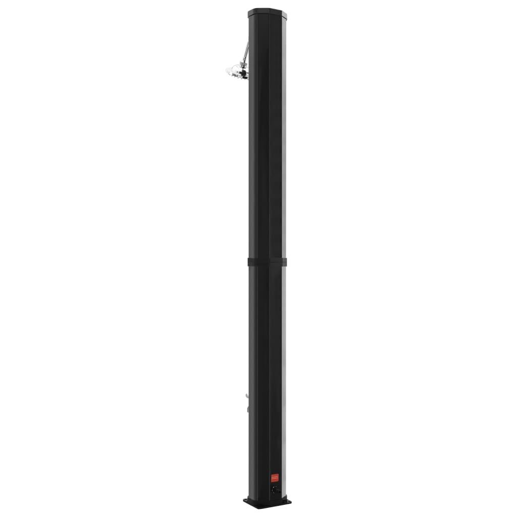 vidaXL Duș solar de exterior cu cap de duș și robinet, negru, 35 L vidaXL Duș solar de exterior cu cap de duș și robinet, negru, 35 L