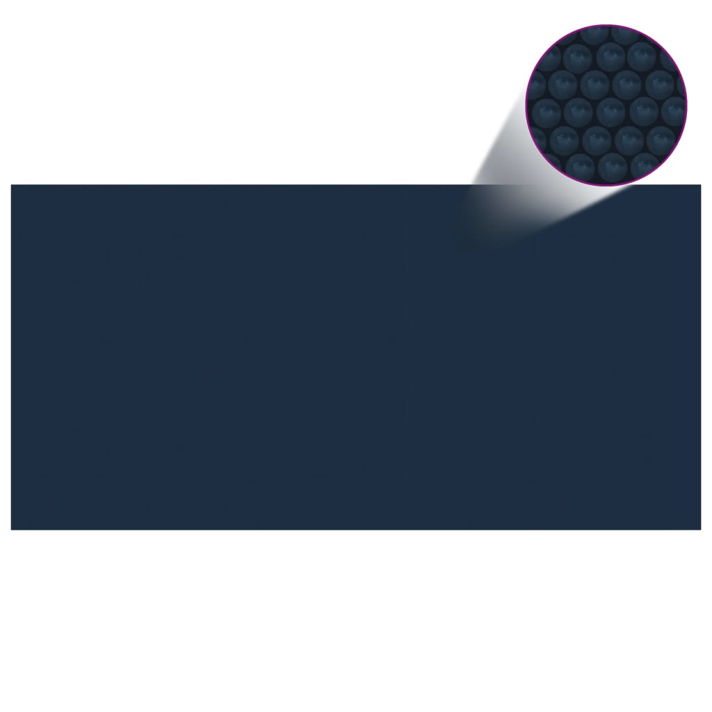 vidaXL Folie solară plutitoare piscină, negru/albastru, 1000x500 cm PE vidaXL Folie solară plutitoare piscină, negru/albastru, 1000x500 cm PE