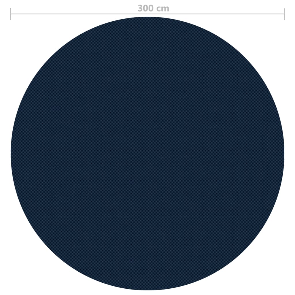 vidaXL Folie solară plutitoare piscină, 300 cm, PE, negru/albastru vidaXL Folie solară plutitoare piscină, 300 cm, PE, negru/albastru
