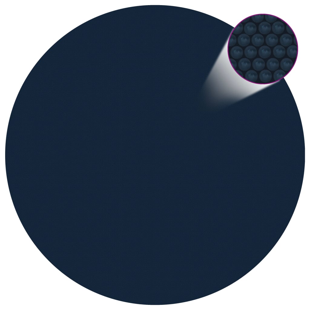 vidaXL Folie solară plutitoare piscină, negru/albastru, 527 cm, PE vidaXL Folie solară plutitoare piscină, negru/albastru, 527 cm, PE